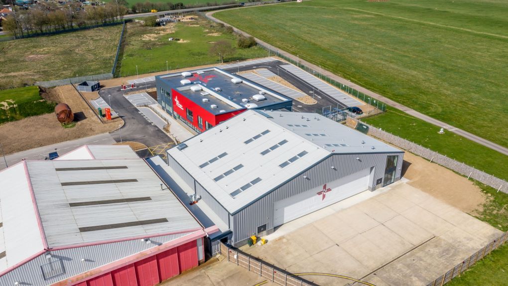 Helimed House Norwich Aerial view