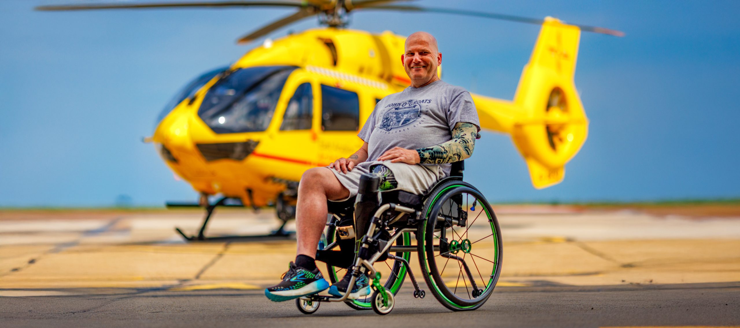 Keith in wheelchair wide