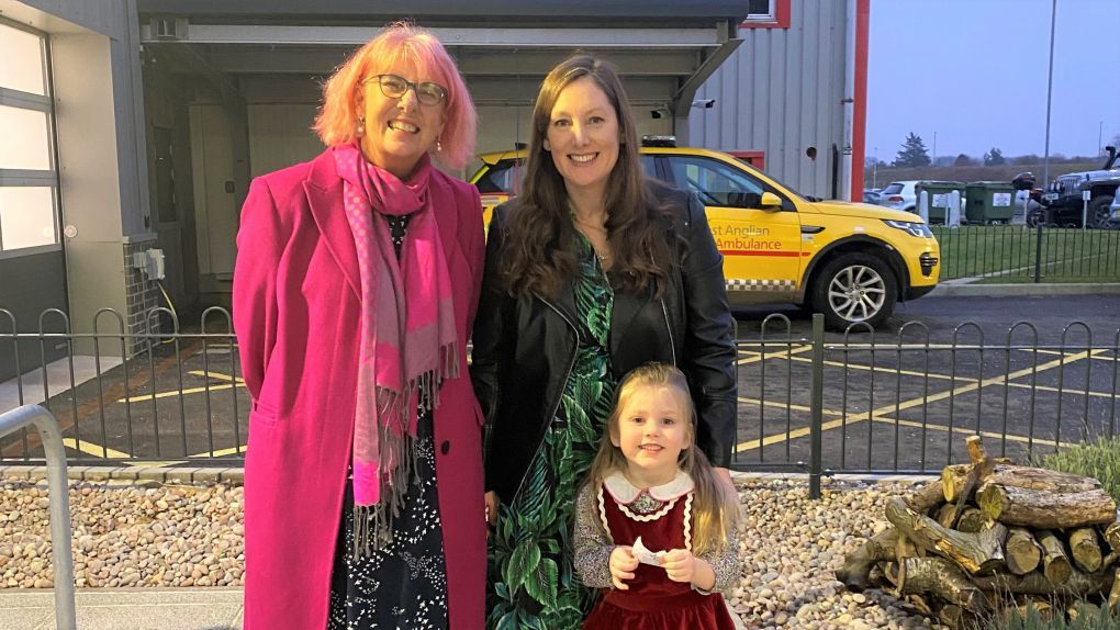 EAAA Doctor Pam Chrispin with former patients Emma and Willow